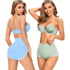Cotton High Waisted Womens Double-Layer Waistband Soft Underwear -  