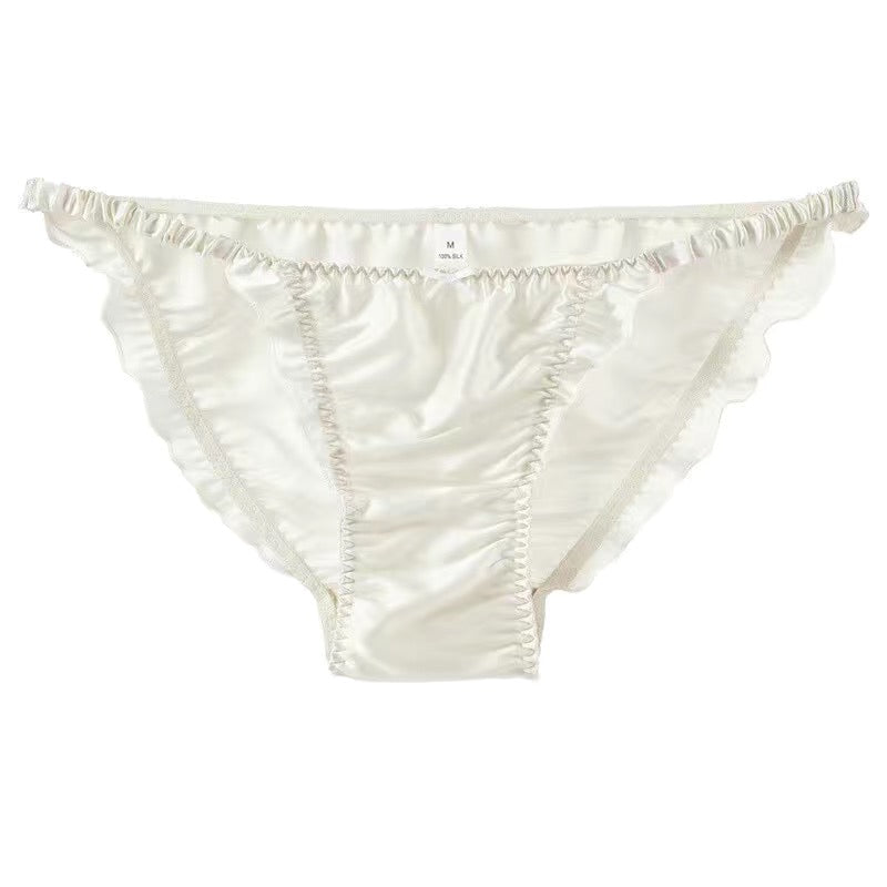 100% Mulberry Silk Ruffle Panties