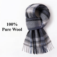 Men's 100% wool scarf
