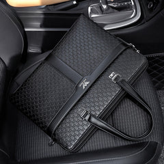 Men's Business Leather Portable Briefcase