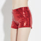 High elastic stretch sequin shorts