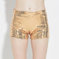 High elastic stretch sequin shorts