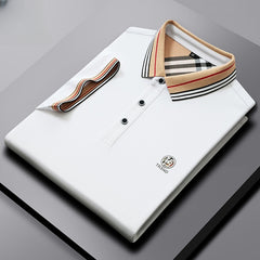 2023 New Solid Color Lapel Multicolor Embroidery Polo Shirt
