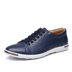 Large Size Fashionable Lace-up Leather Shoes