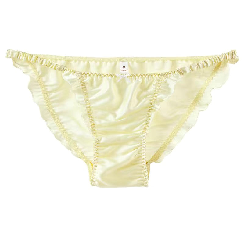 100% Mulberry Silk Ruffle Panties