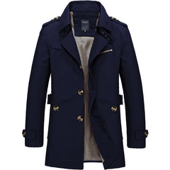 Men's Casual Cotton Windbreaker Jacket