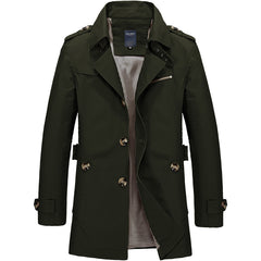Men's Casual Cotton Windbreaker Jacket