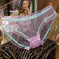 Mesh transparent light breathable lace panties