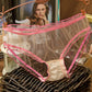 Mesh transparent light breathable lace panties