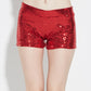 High elastic stretch sequin shorts