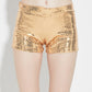 High elastic stretch sequin shorts