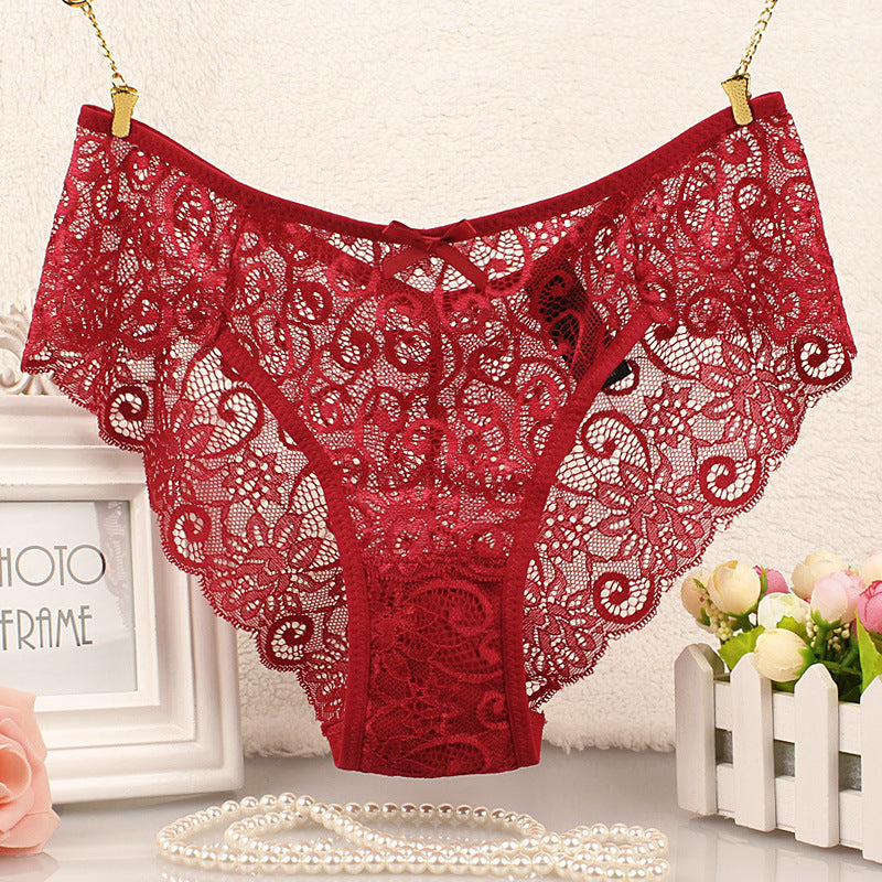 Lace Hollow Sexy Plus Size Panties