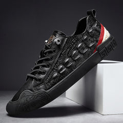 Men's New All-match Crocodile Pattern Breathable Casual Sneakers
