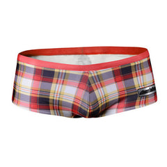 Men's Plaid Swimming Briefs