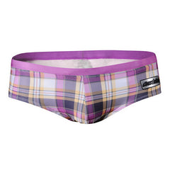 Men's Plaid Swimming Briefs