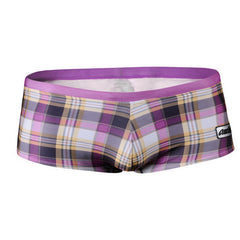 Men's Plaid Swimming Briefs