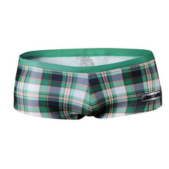Men's Plaid Swimming Briefs