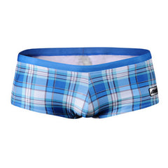 Men's Plaid Swimming Briefs