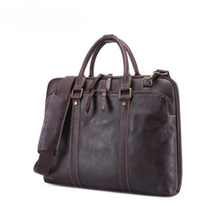 Men's Genuine Leather Briefcase Vintage Handbag