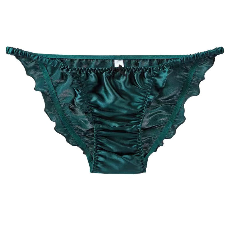 100% Mulberry Silk Ruffle Panties