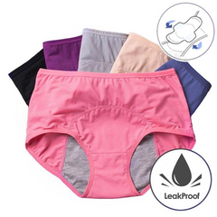 Plus Size New Naterial Set High Waist Leak Proof Panties/L-8XL