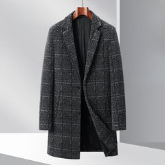 New Chenille Plaid Coat