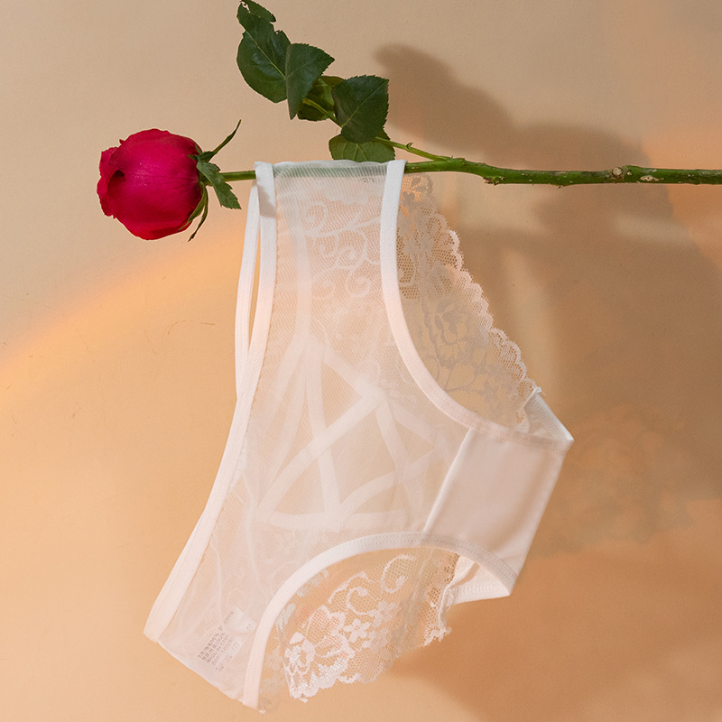 Breathable Skin-friendly Hollow Lace Mesh Panties