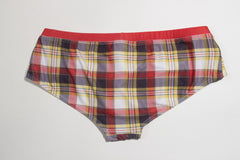 Men's Plaid Swimming Briefs