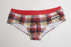 Men's Plaid Swimming Briefs