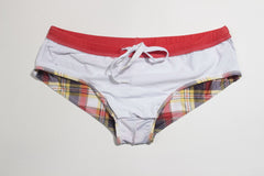 Men's Plaid Swimming Briefs