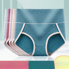 [ 5PCS ] Graphene pure cotton high waist tummy control high elasticity panties