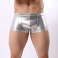 Men's Patent Leather Sexy Boxers