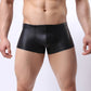 Men's Patent Leather Sexy Boxers