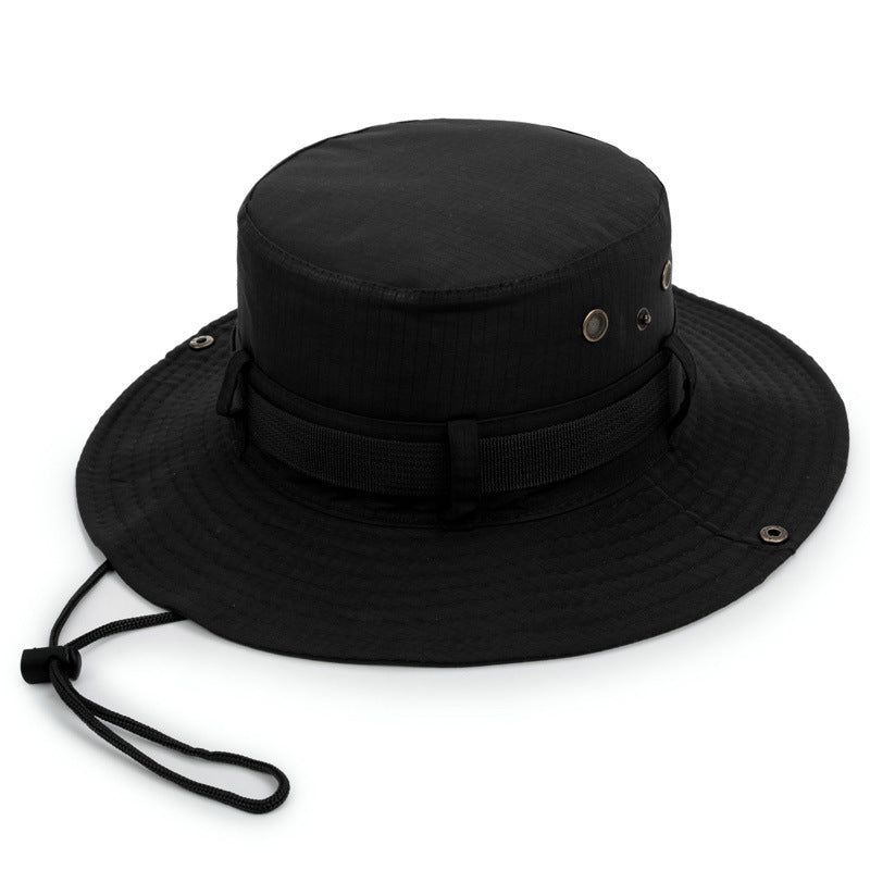 Men's Fisherman Hat Foldable Sunshade Cloth Cap Casual Outdoor Camping Hat
