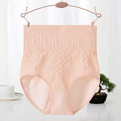 Elastic High Waist Tummy Control Plus Size Panties