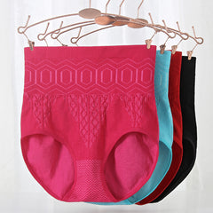 Elastic High Waist Tummy Control Plus Size Panties