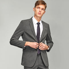 Men's Business Striped Non-iron Blazer