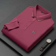 Men's Business Long-sleeved Polo Shirt