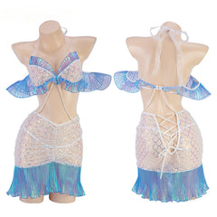 [Global Limited Edition] Sexy See-through Fantasy Mermaid Hip Skirt Uniform Suit