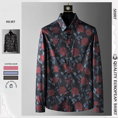 2023 New Men's Printed Slim Fit Non-Iron Shirt