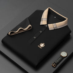 Breathable half-sleeved casual and comfortable polo shirt