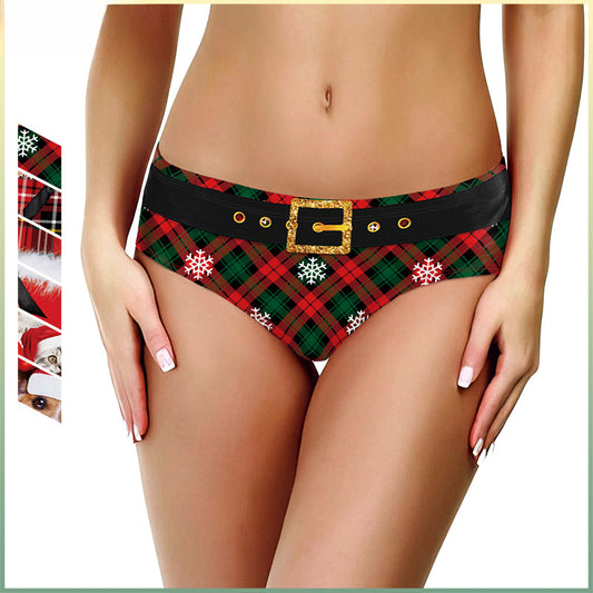 2024 Sexy Christmas Print Briefs