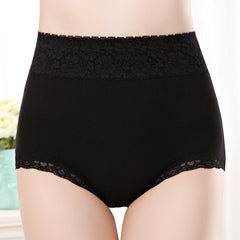 [6PCS] 100% Cotton Lace High Waist Women's Panties