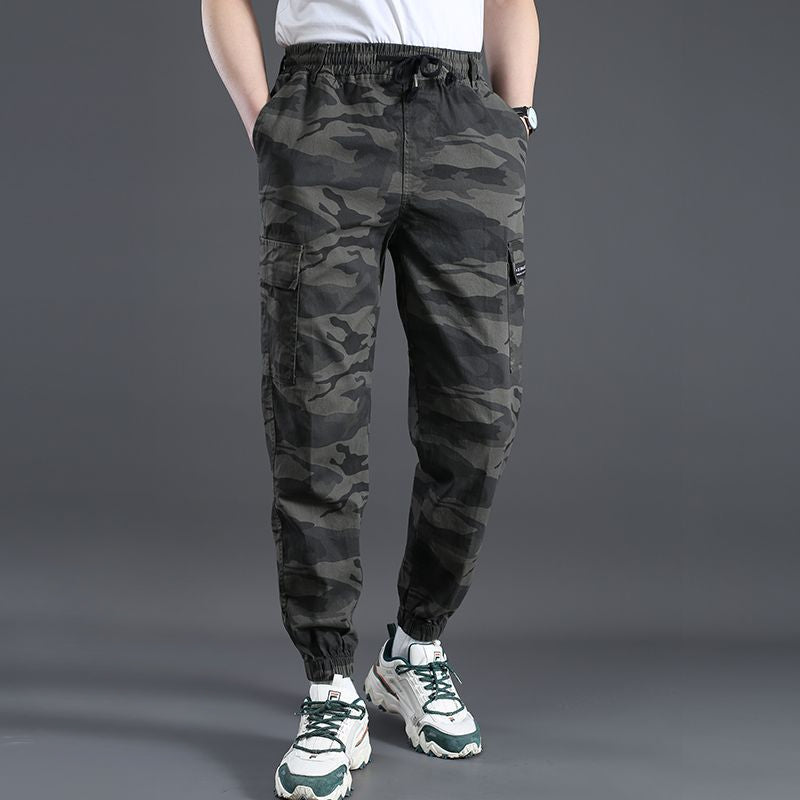Men's Loose Elastic Casual Sports Camouflage Overalls