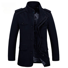 Men's Casual Large Size Cotton Windbreaker