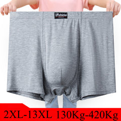 Men's High Waist Breathable Large Size Boxer Briefs