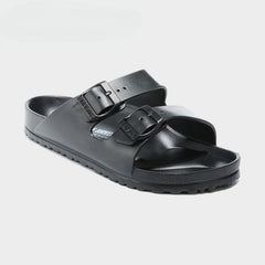Men's Summer Waterproof Non-slip Ultra-light Double Buckle Flat Slippers Beach Sandals