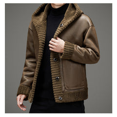 2023 Winter Reversible Sherpa Lapel Thickened Warm Jacket