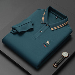 Men's Casual Fashion Embroidered Polo Shirt
