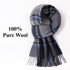 Men's 100% wool scarf